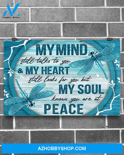 Dragonfly My Mind Still Talks To You Canvas Art Prints, Wall Decor Visual Art