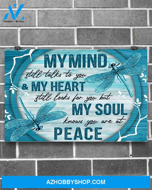Dragonfly My Mind Still Talks To You Canvas Art Prints, Wall Decor Visual Art