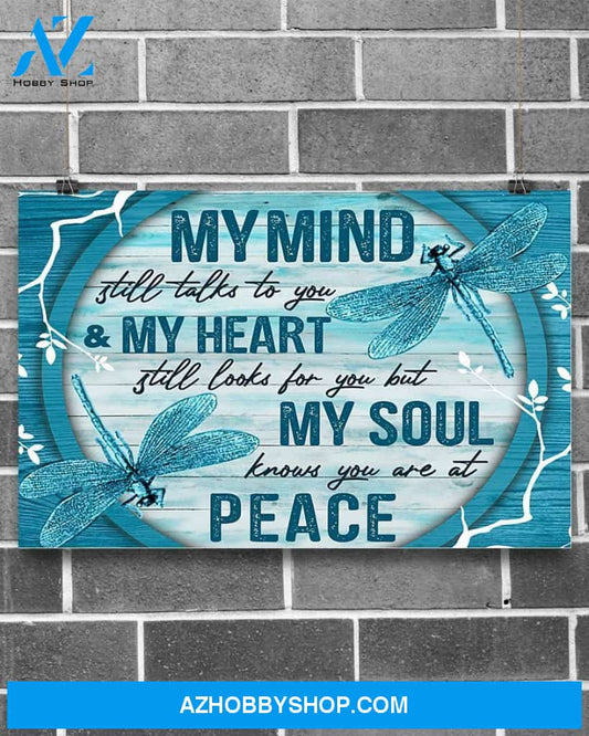 Dragonfly My Mind Still Talks To You Canvas Art Prints, Wall Decor Visual Art