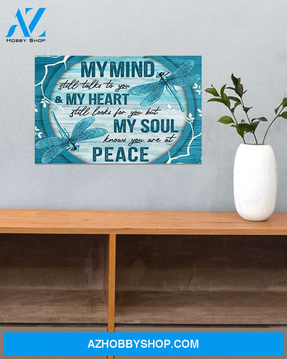 Dragonfly My Mind Still Talks To You Canvas Art Prints, Wall Decor Visual Art