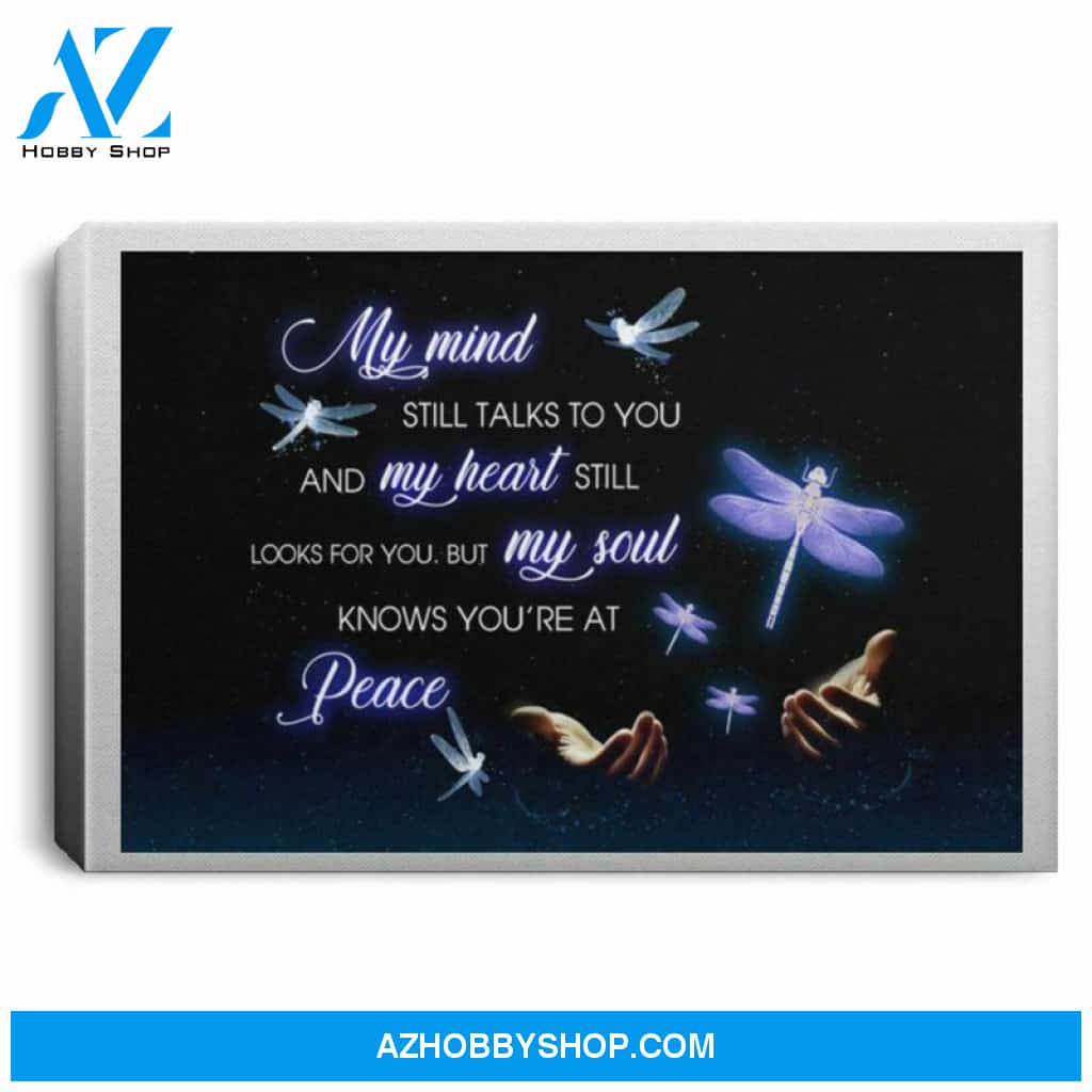 Dragonfly My Mind Talks To You Heart Looks For You White Poster Canvas