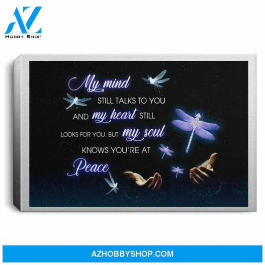 Dragonfly My Mind Talks To You Heart Looks For You White Poster Canvas