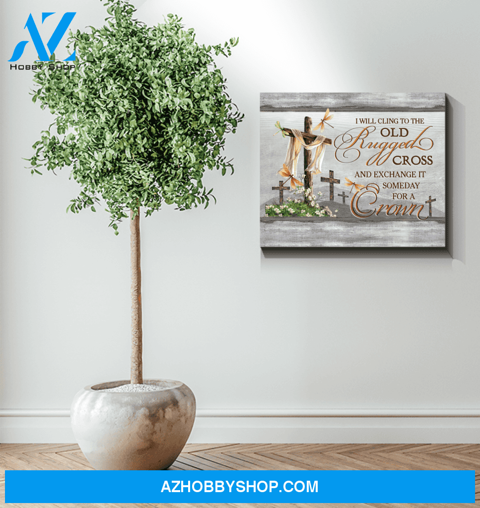 Dragonfly Old Rugged Canvas Wall Art