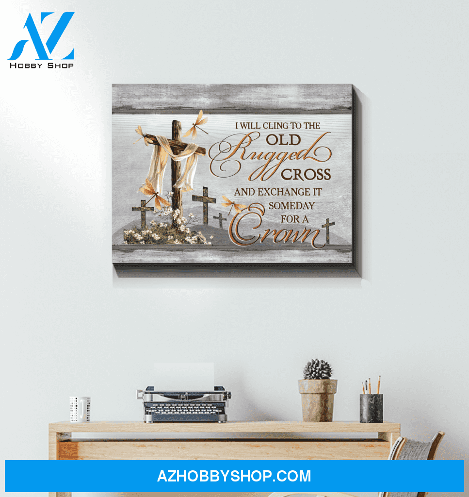 Dragonfly Old Rugged Canvas Wall Art