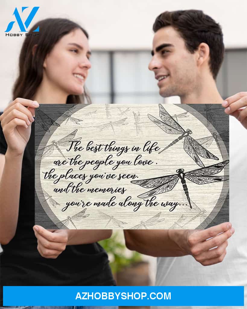 Dragonfly The Best Things In Life Canvas Decor, Wall Decor Visual Art