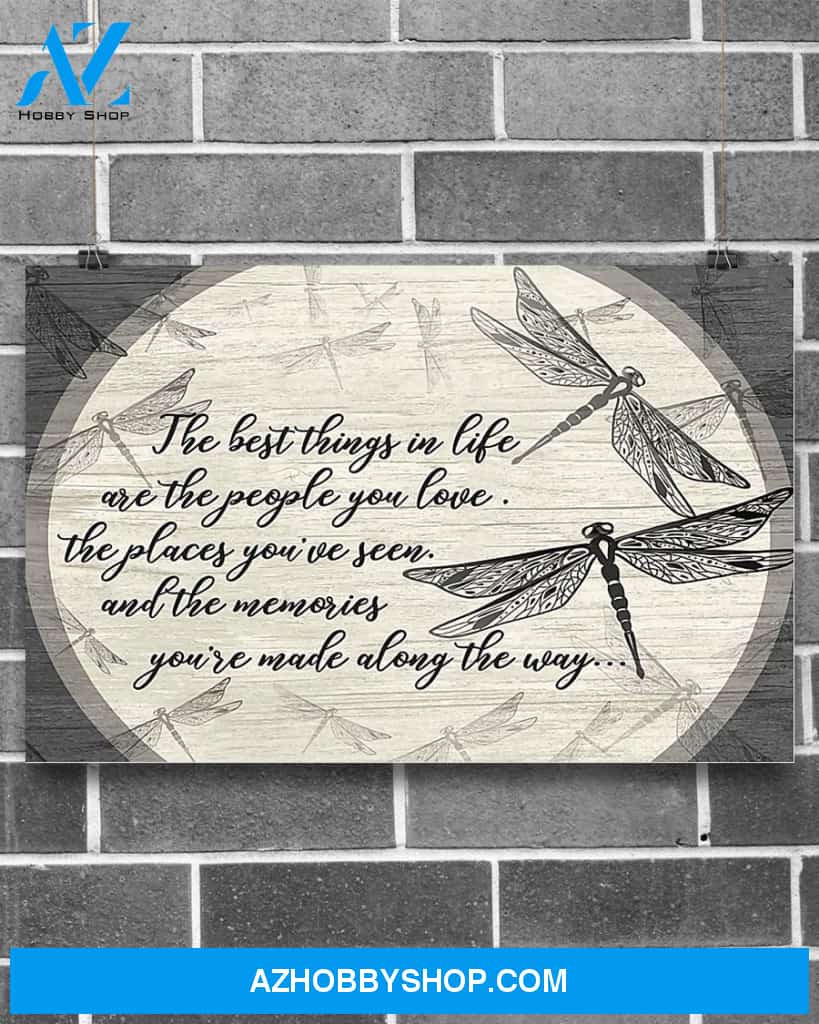 Dragonfly The Best Things In Life Canvas Decor, Wall Decor Visual Art