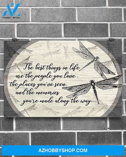 Dragonfly The Best Things In Life Canvas Decor, Wall Decor Visual Art