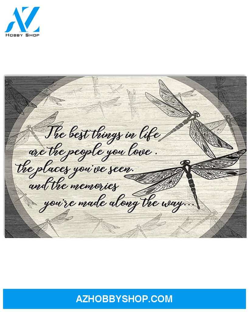 Dragonfly The Best Things In Life Canvas Decor, Wall Decor Visual Art