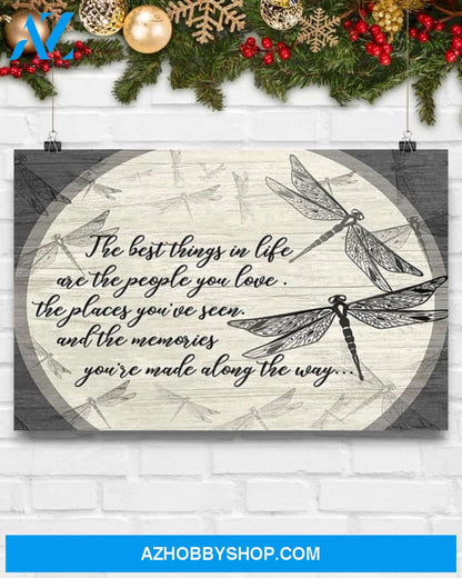 Dragonfly The Best Things In Life Canvas Decor, Wall Decor Visual Art