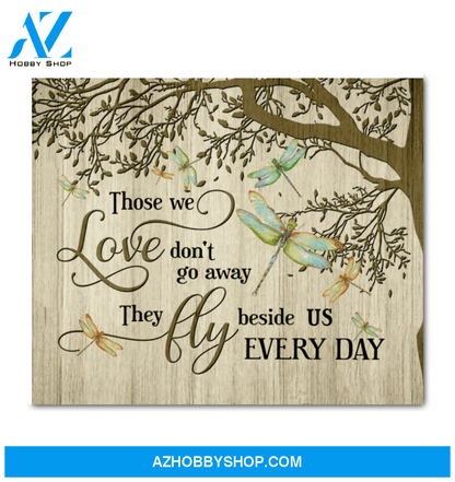 Dragonfly Those We Love Canvas Wall Art