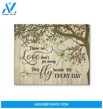 Dragonfly Those We Love Canvas Wall Art