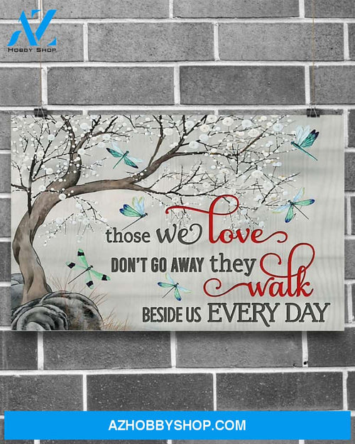 Dragonfly Those We Love Don't Go Away Canvas Decor, Wall Decor Visual Art