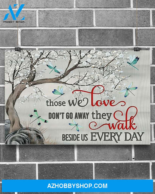 Dragonfly Those We Love Don't Go Away Canvas Decor, Wall Decor Visual Art