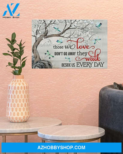 Dragonfly Those We Love Don't Go Away Canvas Decor, Wall Decor Visual Art