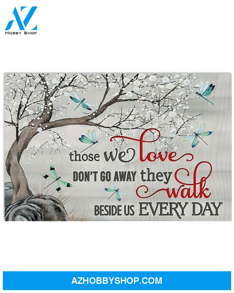 Dragonfly Those We Love Don't Go Away Canvas Decor, Wall Decor Visual Art