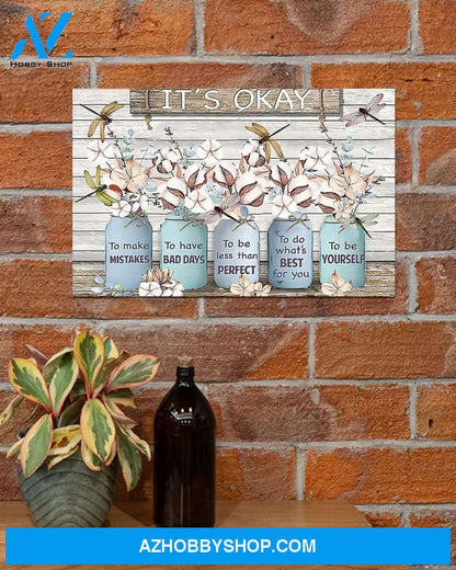 Dragonfly To Do What's Best For You Canvas Gift, Wall Decor Visual Art