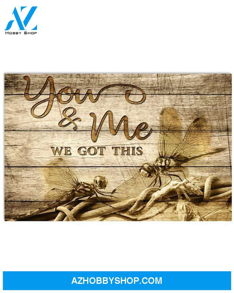 Dragonfly You And Me Canvas Prints, Wall Decor Visual Art