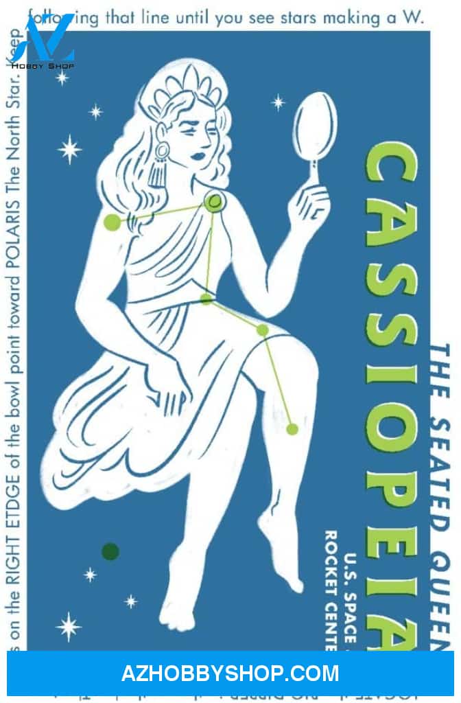 Drawings In The Stars Collection Cassiopeia The Seated Queen Constellation 104437