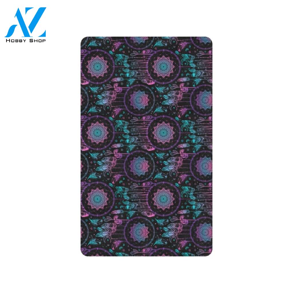Dream catcher boho mandala Rubber Doormat
