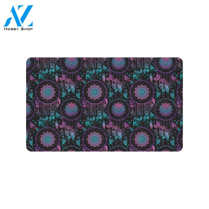 Dream catcher boho mandala Rubber Doormat