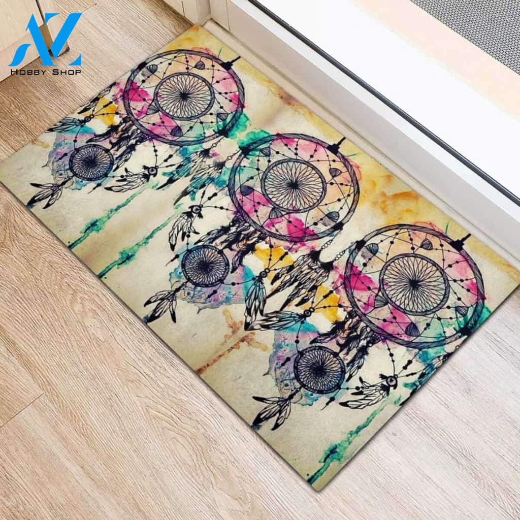 Dream Catcher Easy Clean Welcome DoorMat | Felt And Rubber | DO2434