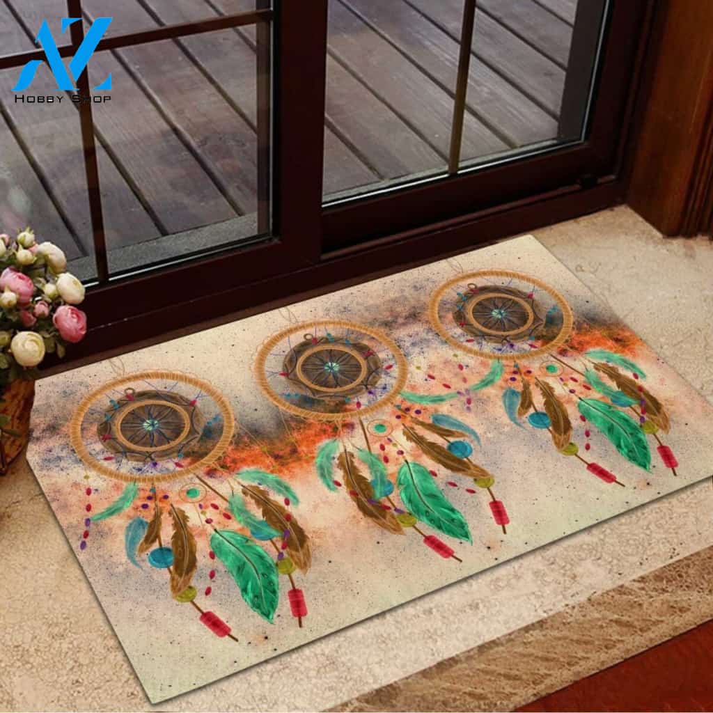 Dream Catcher Easy Clean Welcome DoorMat | Felt And Rubber | DO2433