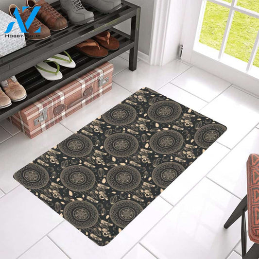 Dream Catcher Mandala Boho Moon Rubber Doormat