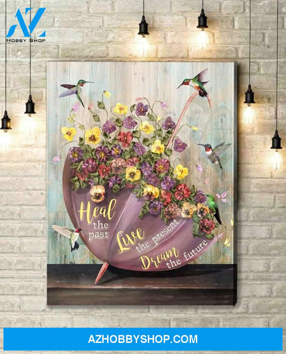 Dream The Future Hummingbird Wall Art Canvas