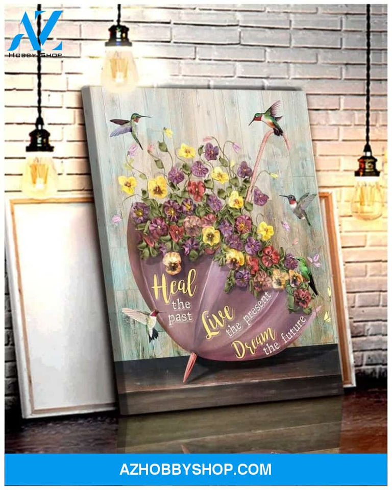 Dream The Future Hummingbird Wall Art Canvas