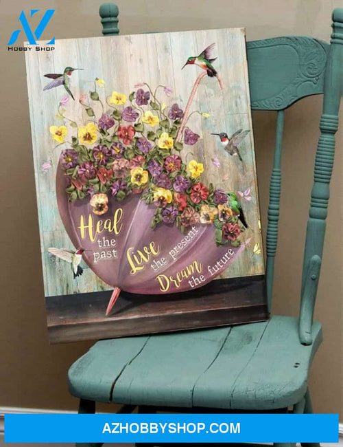 Dream The Future Hummingbird Wall Art Canvas