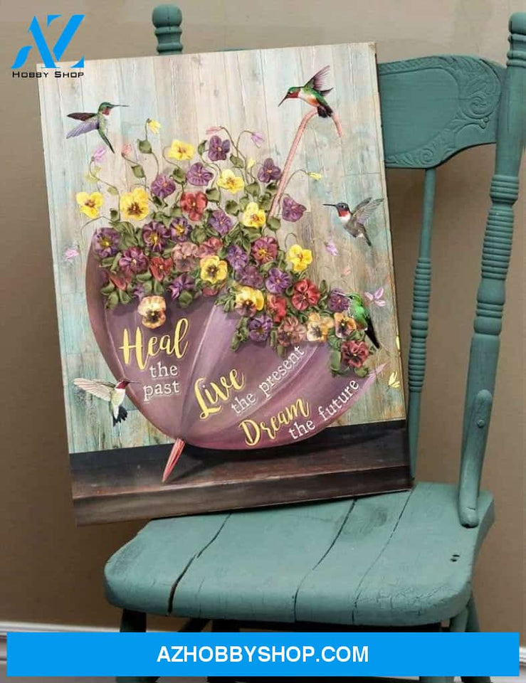 Dream The Future Hummingbird Wall Art Canvas