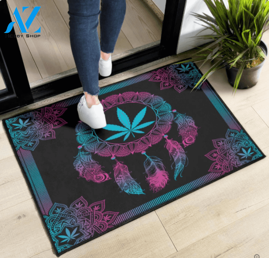 Dreamcatcher Doormat Mandala Indoor And Outdoor Doormat Warm House Gift Welcome Mat Home Decor Gift For Dreamcatcher Lover Family Friend Halloween