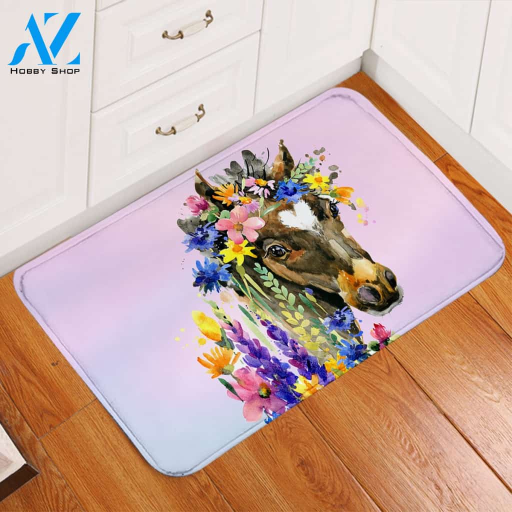 Dreamy Horse Pastel Door Mat