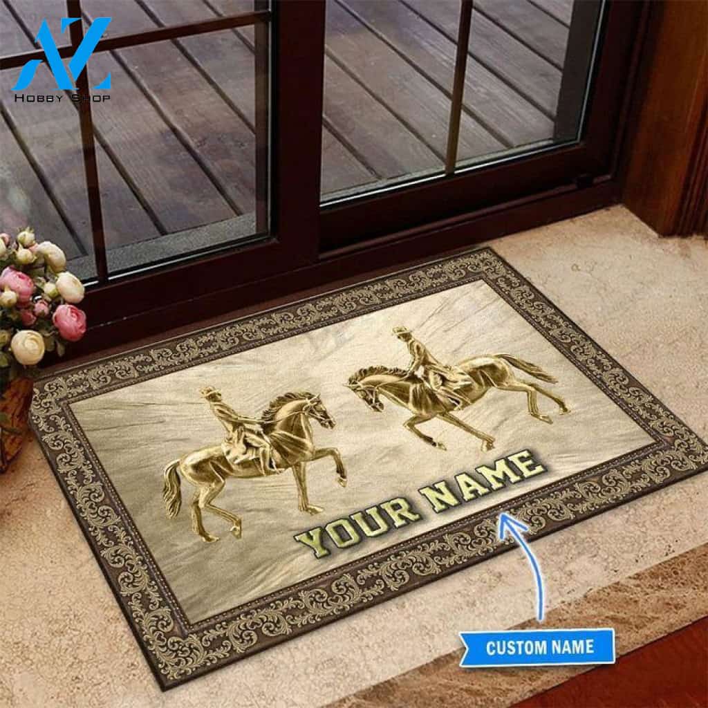 Dressage Luxurious Custom Doormat | Welcome Mat | House Warming Gift