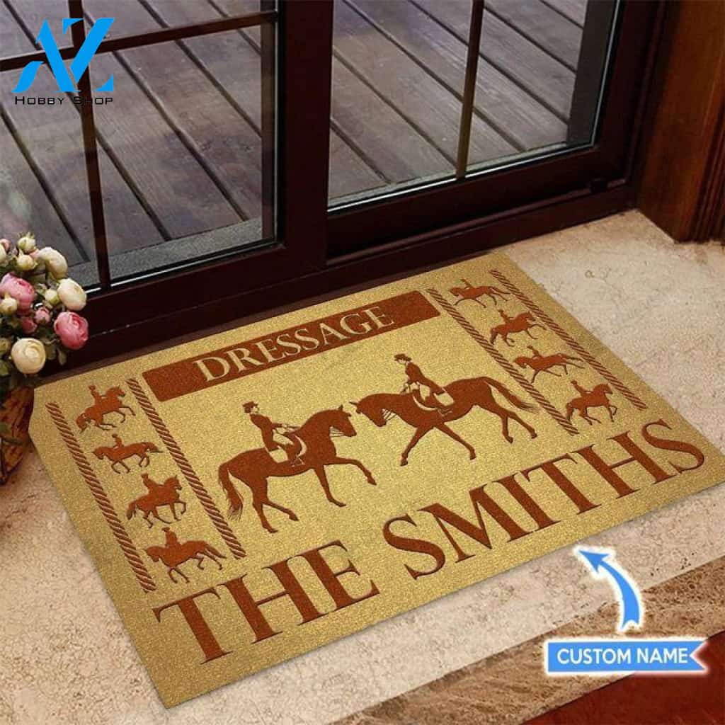 Dressage Old Unique Custom Doormat | Welcome Mat | House Warming Gift