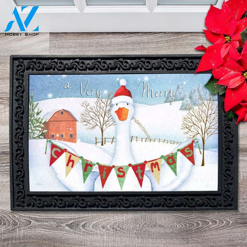 Duck Christmas Doormat - 18" x 30"