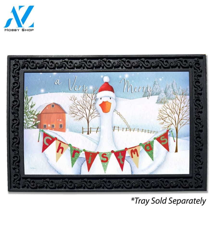Duck Christmas Doormat - 18" x 30"