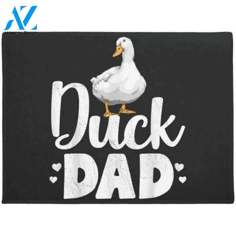 Duck Dad Funny Water Ducklings Farmer Doormat Housewarming Gift Family Welcome Mat Gift For Friend Family