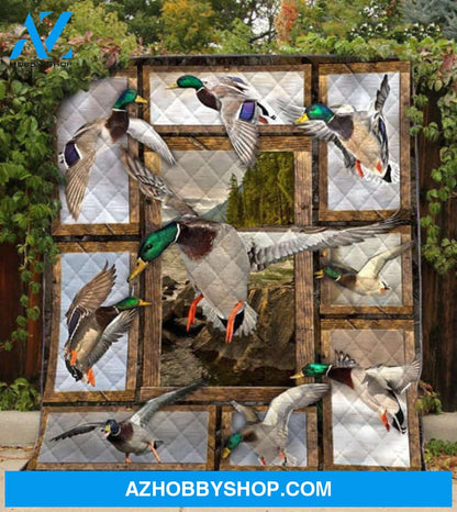 Duck Hunting Blanket, Duck Hunting 3D Fleece Blanket