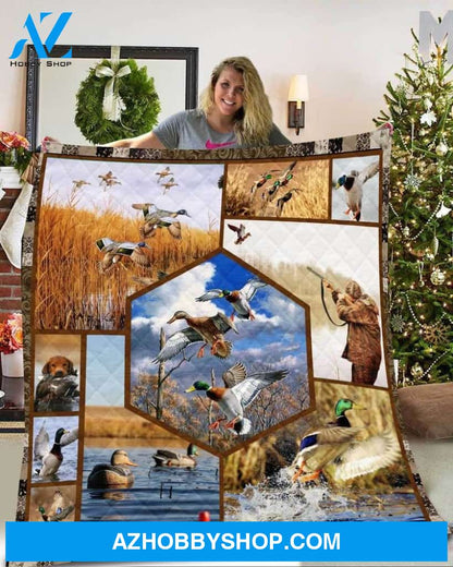 Duck Hunting Fleece Blanket