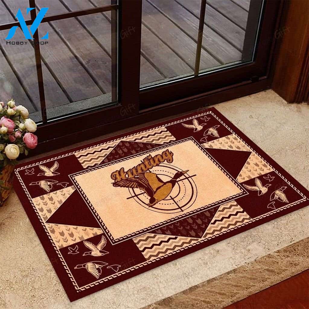 Personalized Name Family House Duck Hunting Indoor And Outdoor Doormat Welcome Mat Housewarming Gift Home Decor Farmhouse Funny Doormat Gift For Hunting Lovers