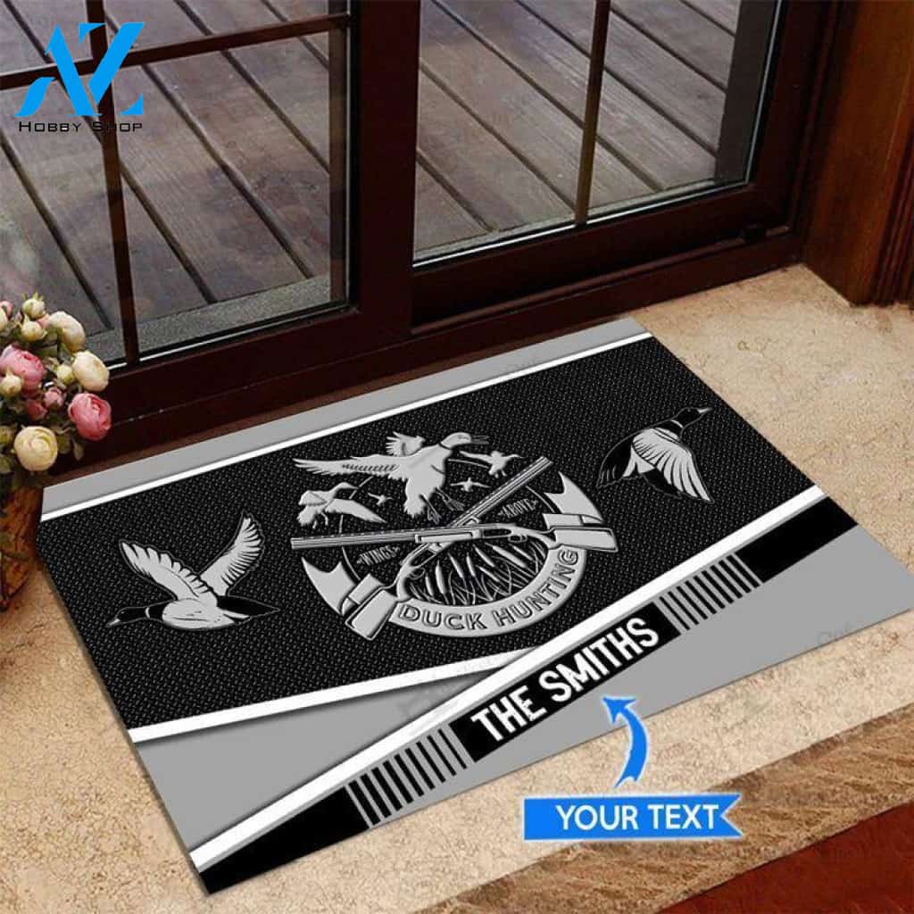Duck hunting Metal Pattern Custom Doormat | Welcome Mat | House Warming Gift