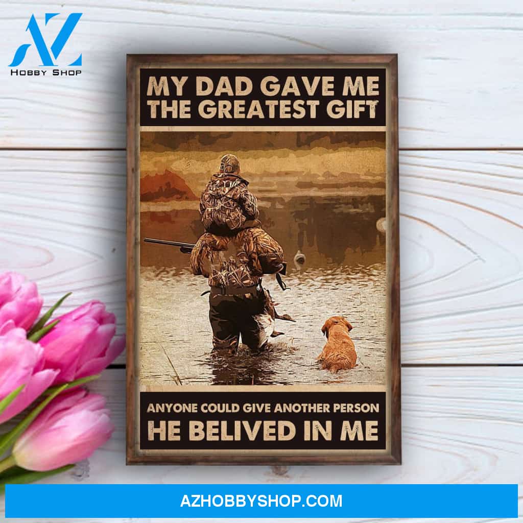 Duck Hunting Waterfowl Hunting Hunter Canvas And Poster, Wall Decor Visual Art, Gift Father's Day