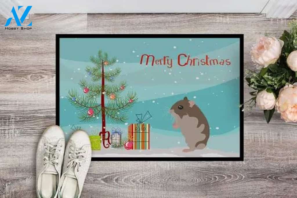 Dwarf Hamster Merry Doormat Funny Welcome Mat Housewarming Gift Home Decor Funny Doormat Gift For Friend