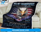 Eagle blanket to my grandson believe in yourself and your own strength life can be hard at times but you will get through love grandma