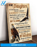 Eagle To My Daughter - Matte Canvas, gift for you, gift for eagle lover, gift for family, gift for daughter