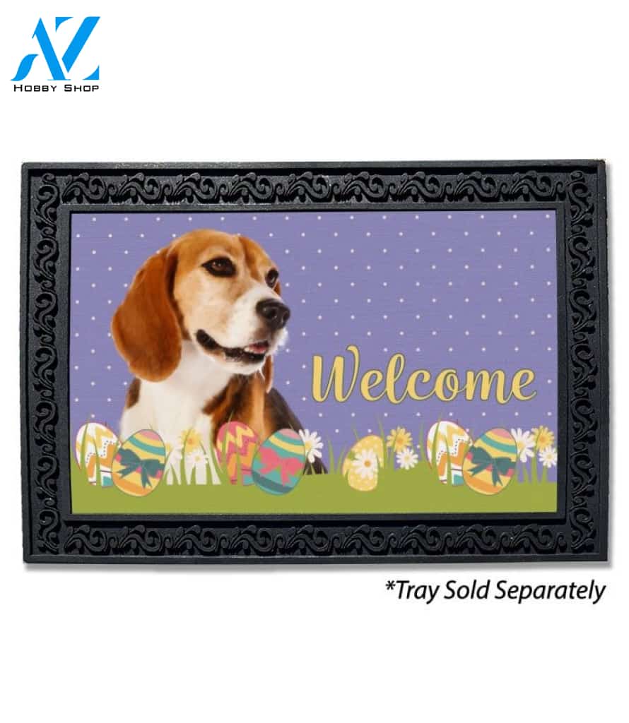 Easter Beagle II Doormat - 18" x 30"