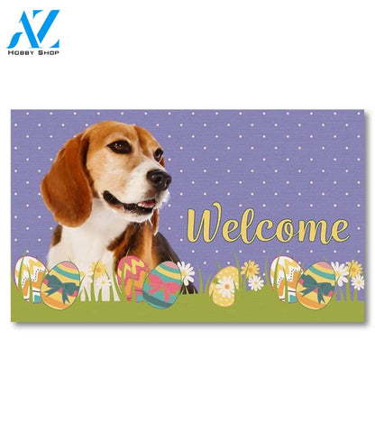 Easter Beagle II Doormat - 18" x 30"