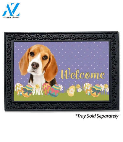 Easter Beagle III Doormat - 18" x 30"