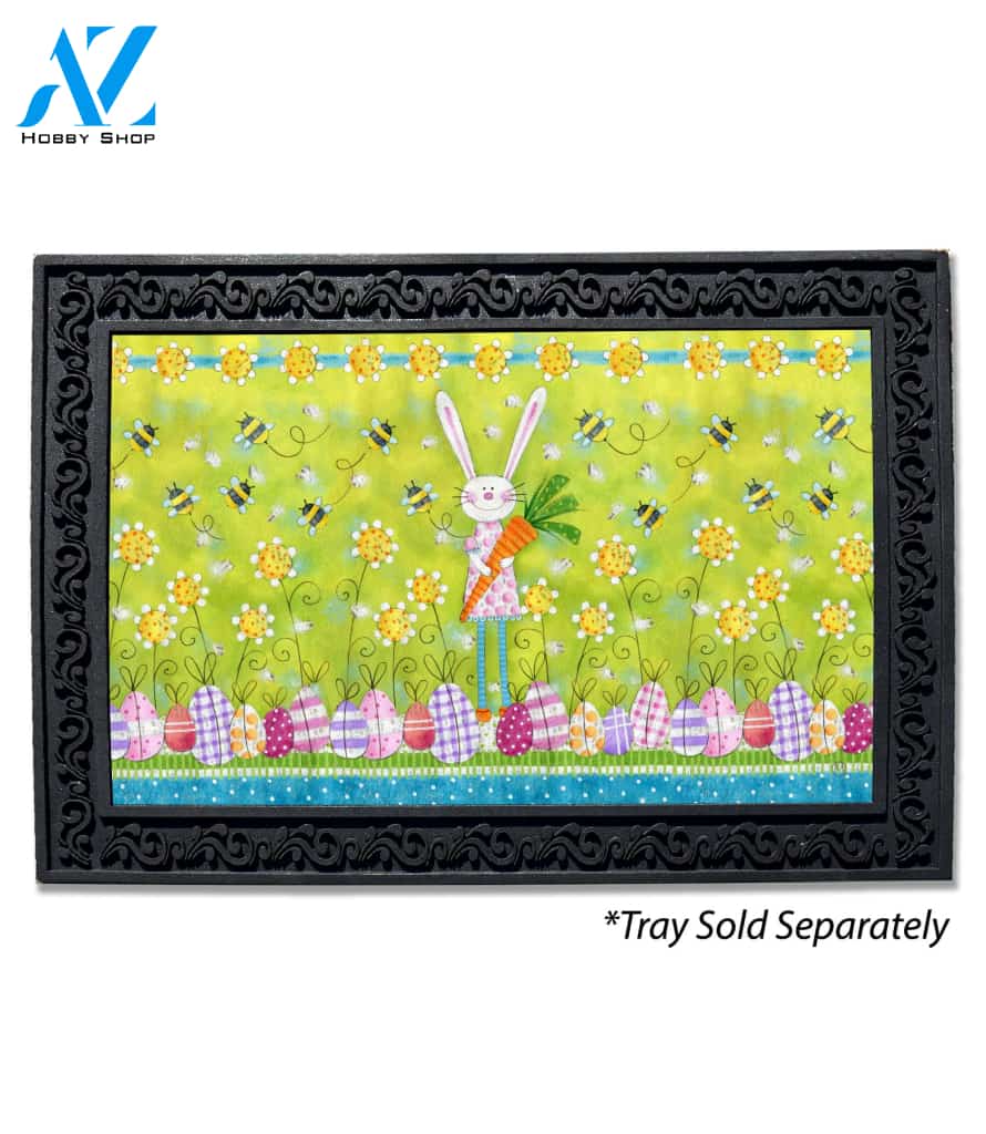 Easter Bunny & Eggs Doormat - 18" x 30"